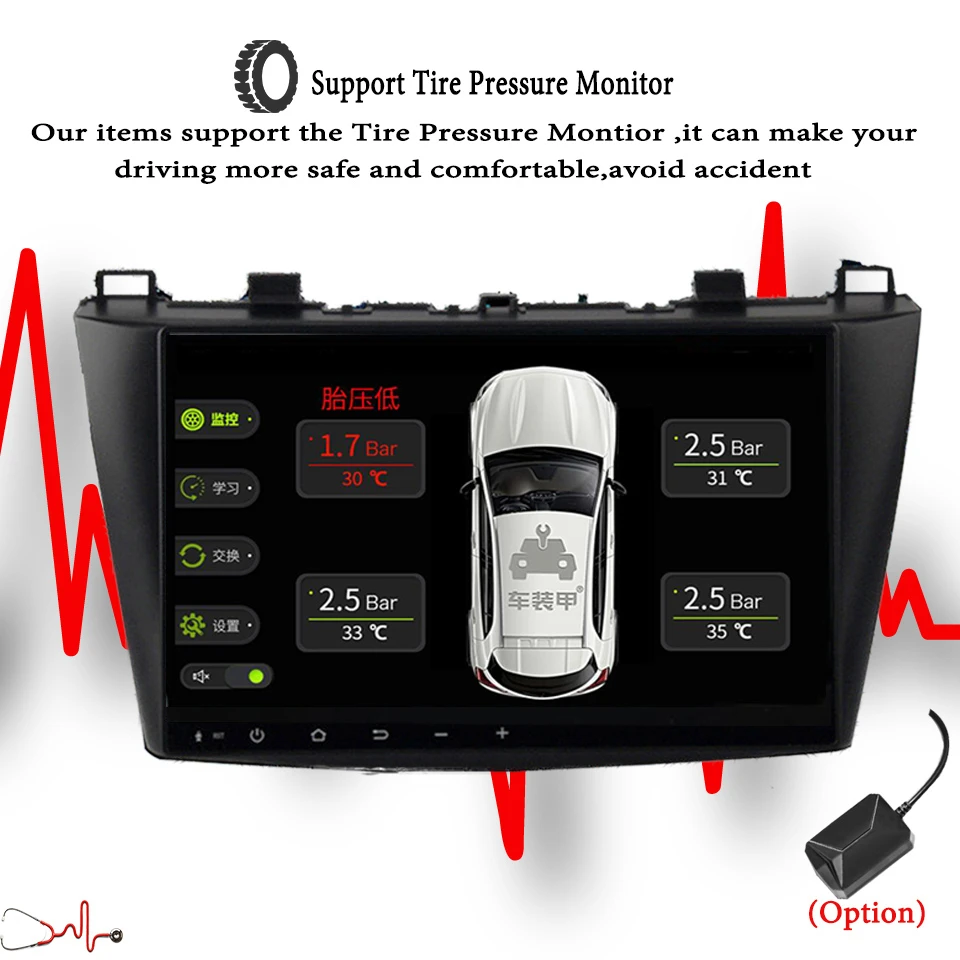 Discount 4GB+64GB Android 9.1 9" Car GPS Navigation Radio Multimedia Player for 2009-2012 MAZDA 3 support DVR DAB+ TV tuner 4G Carplay 15