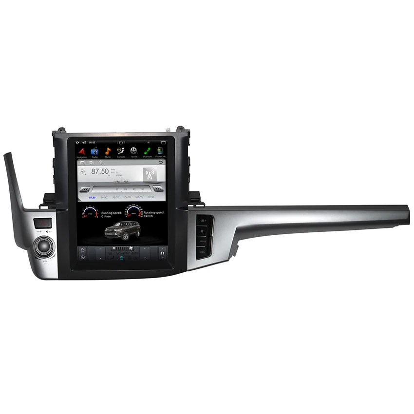 Top Android 2G RAM For Toyota Highlander 2014~2017 Car Radio Audio Video Multimedia DVD Player WIFI GPS Navi Navigation 1