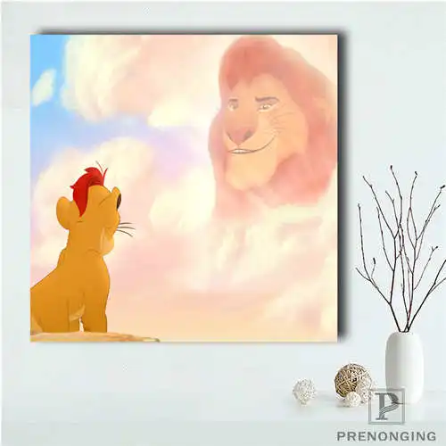 Пользовательские the_lion_king(2) плакат Печатный постер ткань настенное искусство картины для декора гостиной#19-01-12-13-18 - Цвет: Square Poster