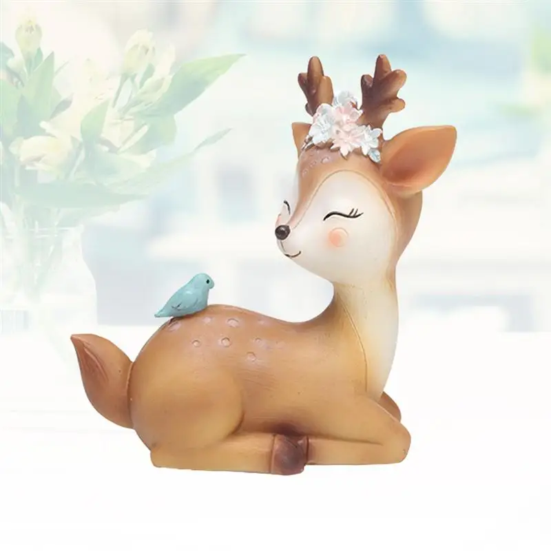 1 шт. креативный милый красивый Sika декор в виде оленя Sika Deer Модель Ремесло Декор для домашнего магазина