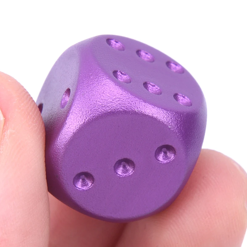 1 шт. металлические твердые тяжелые игральные кости DicePortable для напитков