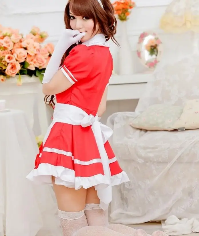Cute redhead maid shorts