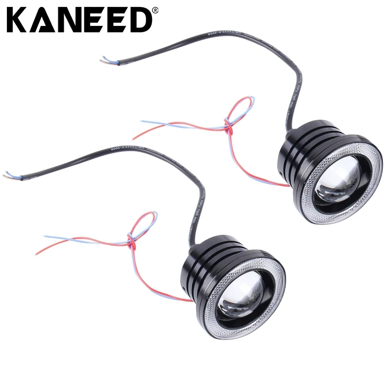 Kaneed LED Ангельские глазки Foglight из 2 предметов 3.0 дюймов DC 12 В 10 Вт 900lm 6500 К автомобиля Ангельские глазки туман лампы Foglight