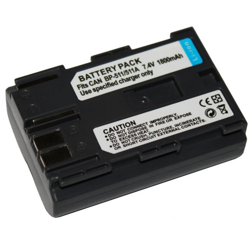 1Pcs 2000Mah BP 511 BP511A Digital Camera Battery For Canon EOS 40D