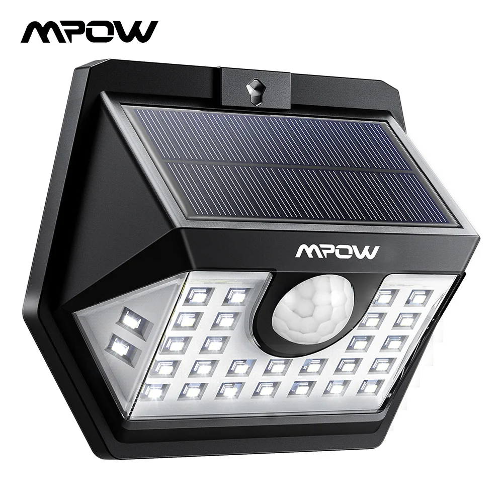 

Mpow CD177 30 LED Solar Powered Outdoor Lights 3 Adjustable Light Models 270 Degree Wide-angle Illumination For Wall Yard Garden