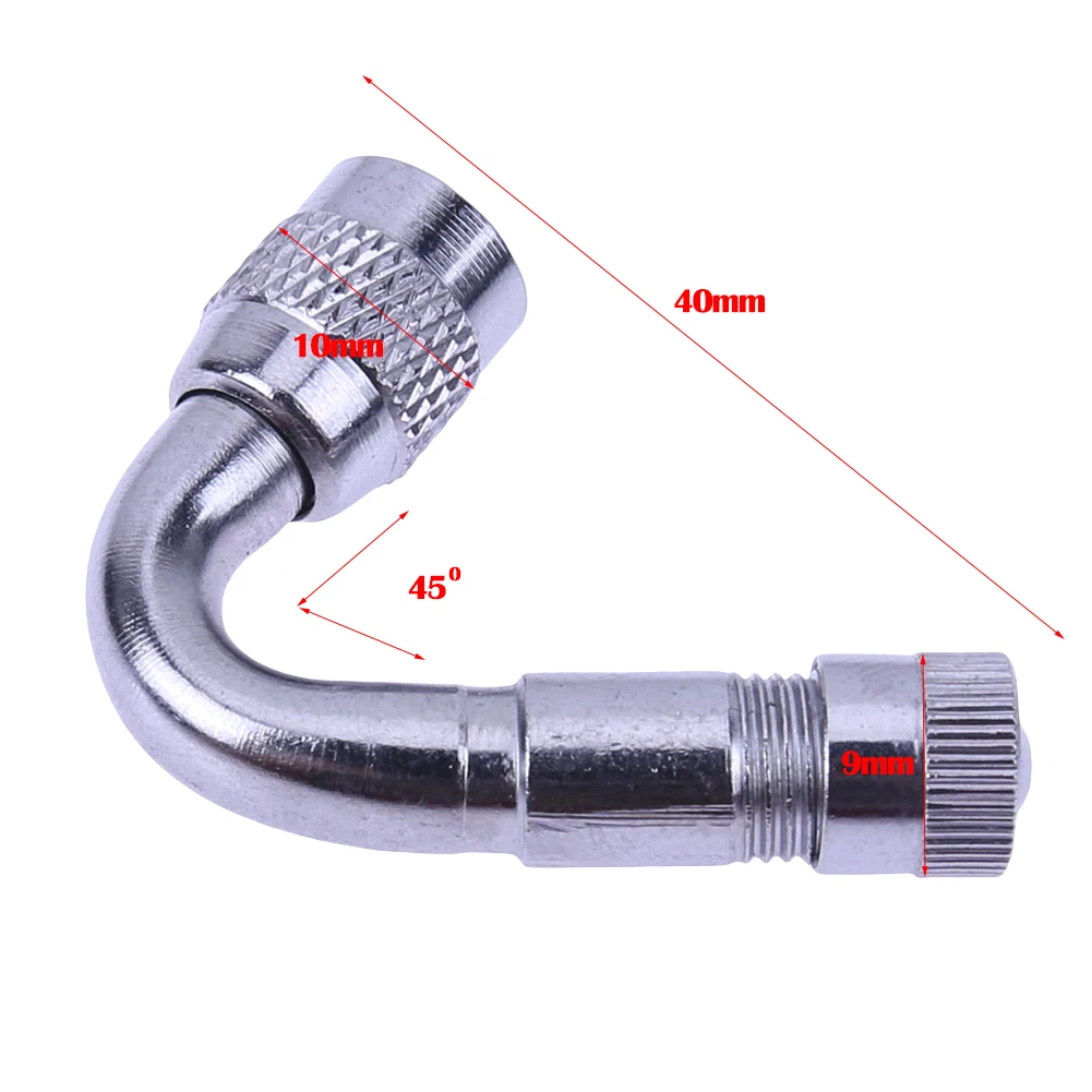 VODOOL 45 °/90 °/135 градусов угол автомобиля мотоцикла клапана автошины воздуха Schrader(Шрадер) расширение стержня клапана адаптер Авто Мото шина инфляция Запчасти