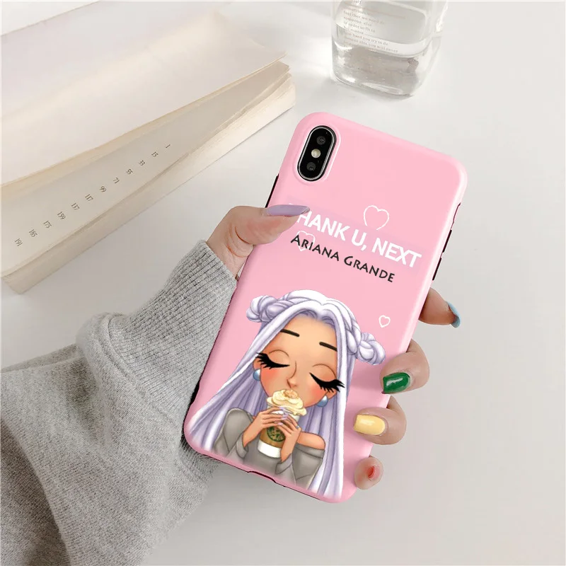 Чехол Ariana Grande Ag ciciber thank u, the next adoante из ТПУ для iPhone 4 5 6 7 8 plus x XR fundas Capa Cover