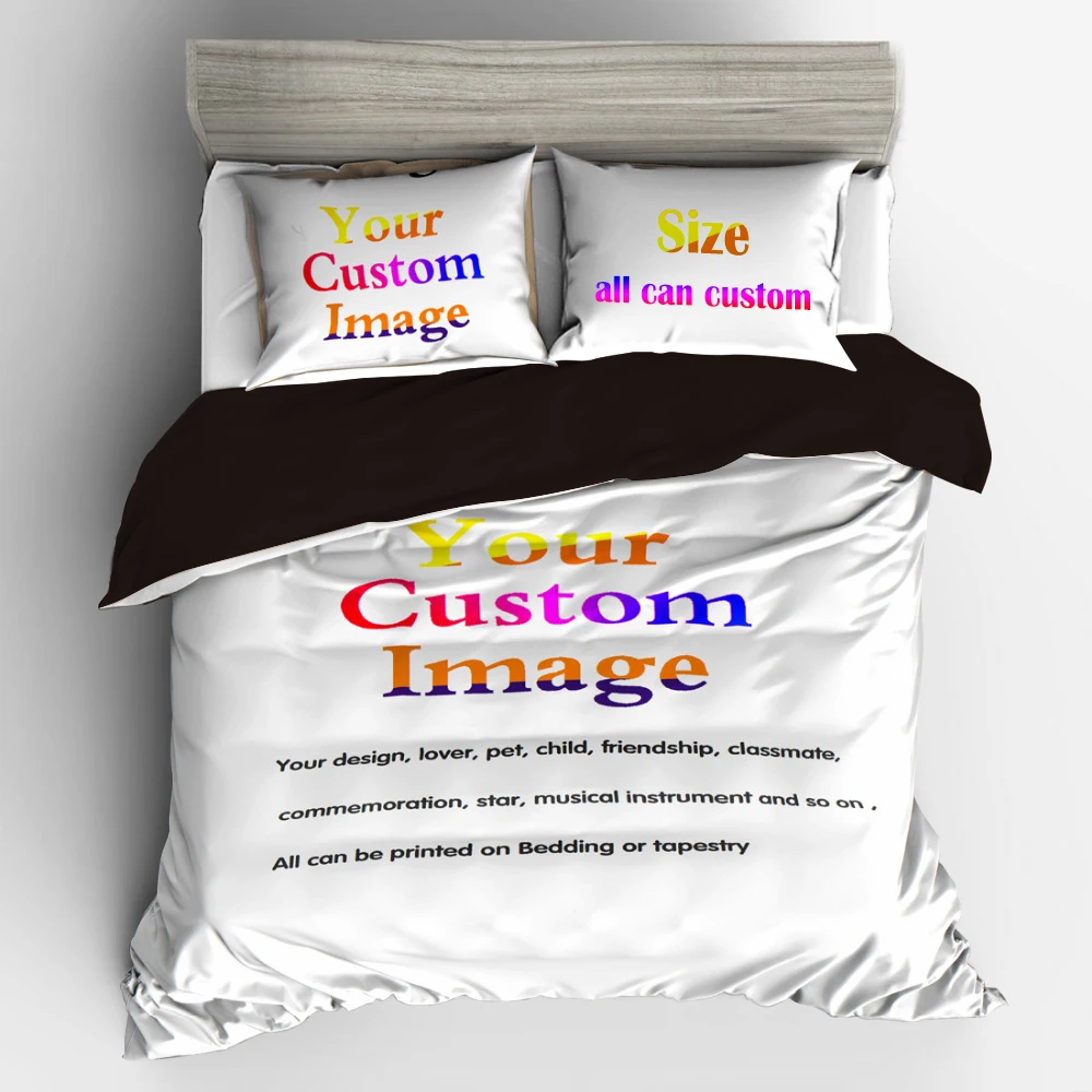 

Bedding Set Duvet Cover Home 3/4pcs Customized 3D Digital Printing Custom Bedding Set. Submit Any Artwork, Design, Picture