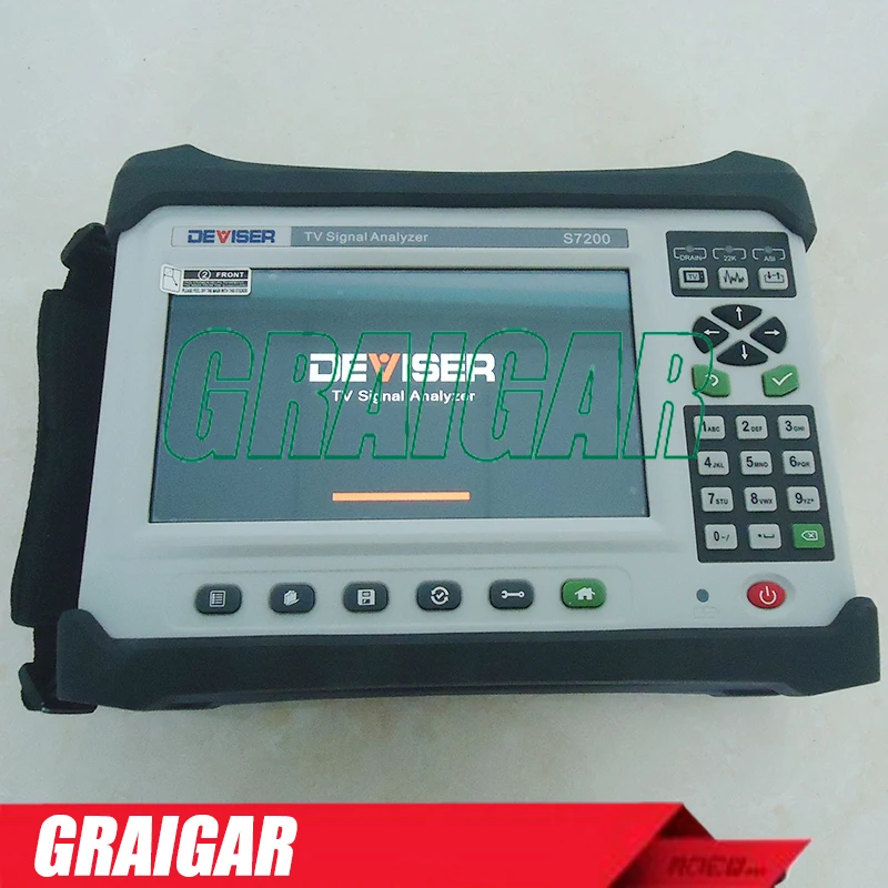 

NEW Digital TV Signal Analyzer 950~2150MHz DVB-C/C2, DVB-T/T2, DVB-S/S2 Deviser S7200(ATSC and ISDB-Tb option)
