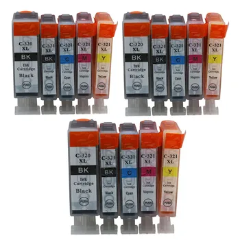 

BCI 320 320xl 321XL Ink Cartridges Compatible For Canon Printers PIXUS iP3600 iP4600 MP540 MP620 MP630 MP980 MX860 MX870 Inkjet