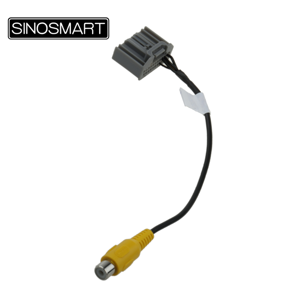 SINOSMART C24 24-PIN Reversing Camera Connection Cable Harness for Honda Accord 2.0 OEM Monitor without Damaging the Car Wiring