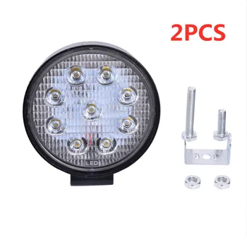 

2PCS 27W Spot LED Car Work Light Bar 12V Spot LED Light Bar For Motorcycle LED Car Foglight for Off Road For Jeep Motorcycle