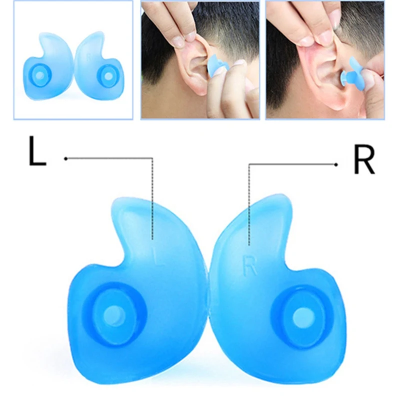 

2018 Silicone Soft Ear Plugs Earplugs Swimming Colorful Earplugs For Swimming Water Sports Swimming Accessories Comfortable