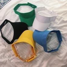 Летняя женская повседневная Солнцезащитная Шляпа Пляжная Пустая Шляпа женская Регулируемая женская летняя спортивный козырек шляпа пляжная кепка для улицы