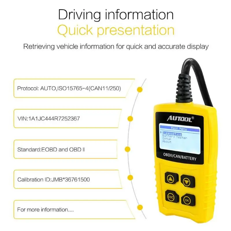 Инструменты для ремонта автомобилей CS330 OBD2 Автомобильный сканер для диагностики инструмент OBDII Авто считыватель кодов ошибок аксессуары для считывания кодов& Scan(Горизонтальная развертка) Инструменты