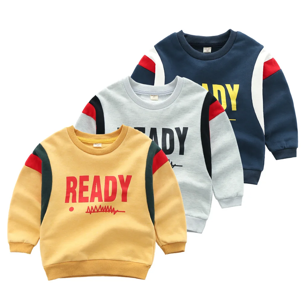 

2018 Superior quality Autumn kids Cotton sweatshirt boy girl fashion Casual tops spring toddler clothes Children's clothing