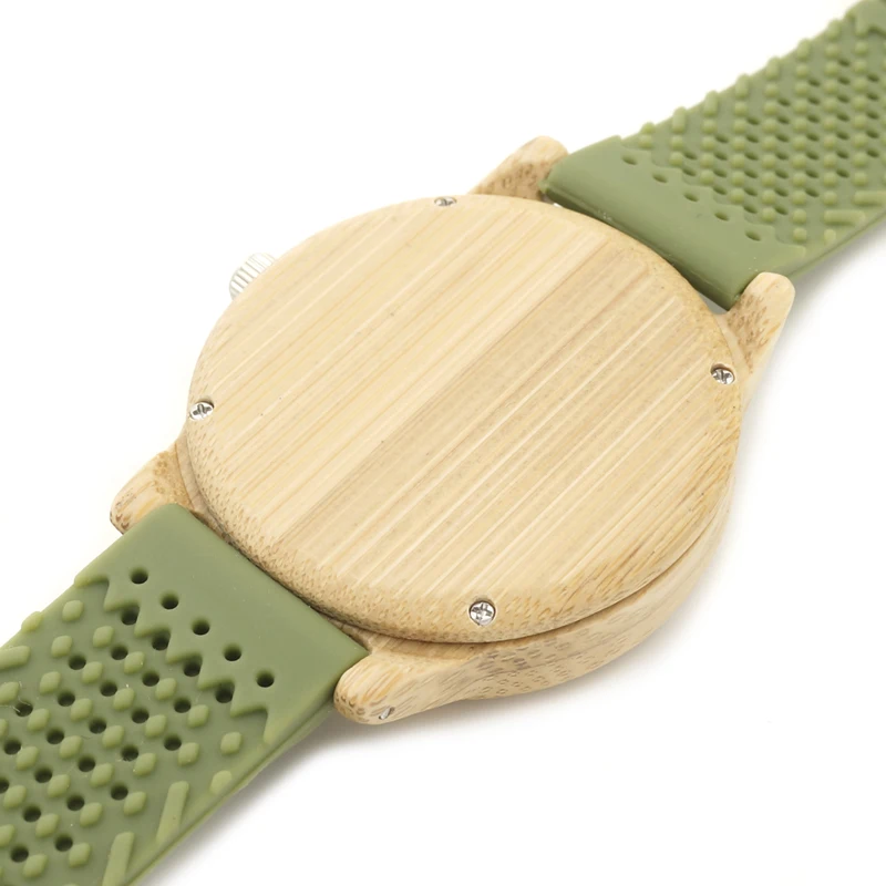 BOBO BIRD мужские повседневные бамбуковые деревянные часы с силиконовыми ремешками японские кварцевые спортивные часы в деревянной коробке