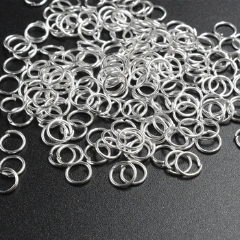 

FLTMRH 50pcs 6mmx0.7mm color Open Jump Ring silver color Gold Rhodium Black BrDelry Findings Connector