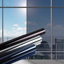 Теплоизоляционная пленка для стекла Солнцезащитная Взрывозащищенная пленка для окна наклейка односторонняя перспектива самоклеящаяся декоративная пленка