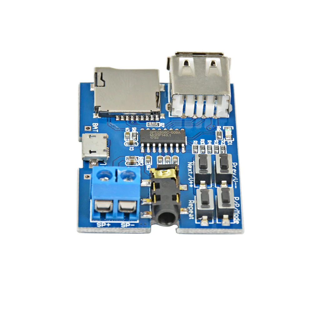 AIYIMA Built in 2W Monaural Amplifier MP3 Lossless Decoding Module TF Card U Disk MP3 Player Decoder Module