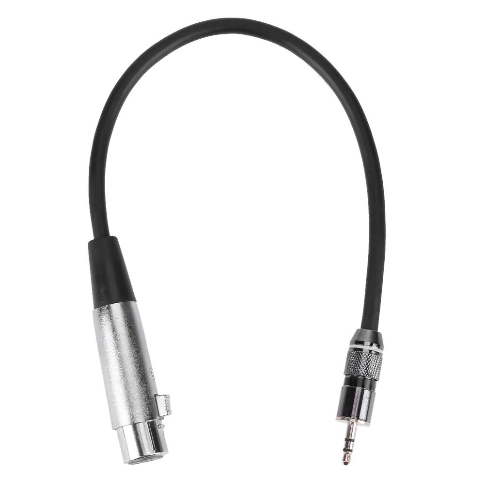 Audio Adapter Cable Metal Connector 3pin XLR Female to 3.5mm 1/8'' plug TRS Male PVC/PE Cable Cord microphone adaptor