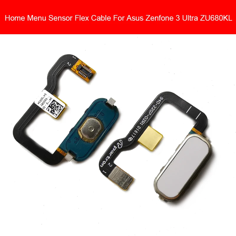 

Кнопка Home отпечаток пальца гибкий кабель для Asus Zenfone 3 Ultra Zu680kl Меню Кнопка возврата сенсорный датчик гибкие Ленточные детали