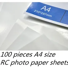 100 штук A4 размер глянцевая замшевая фотобумага для Высокое разрешение печати фотографий