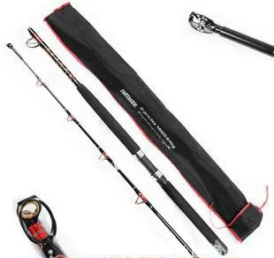 Cheap Hot sales 1 pcs/Lot carbon material fishing rods 1.8 m super hard deep-sea fishing pole lure rod