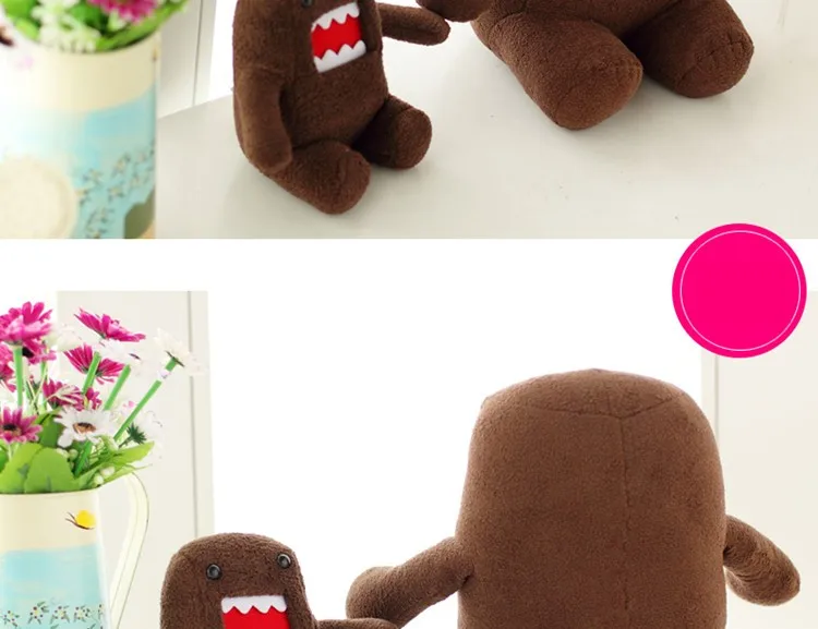 Милый Domokun забавная Сидящая кукла Domo-kun, детская Новинка, креативные подарки, Каваий Домо-кун, детские PP хлопковые плюшевые игрушки, 2 размера