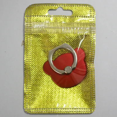 Горячая Распродажа Универсальный милый держатель для мобильного телефона Подставка кольца для пальцев подставка 360 градусов металлический держатель для телефона с медведем для iPhone Pad - Цвет: Red