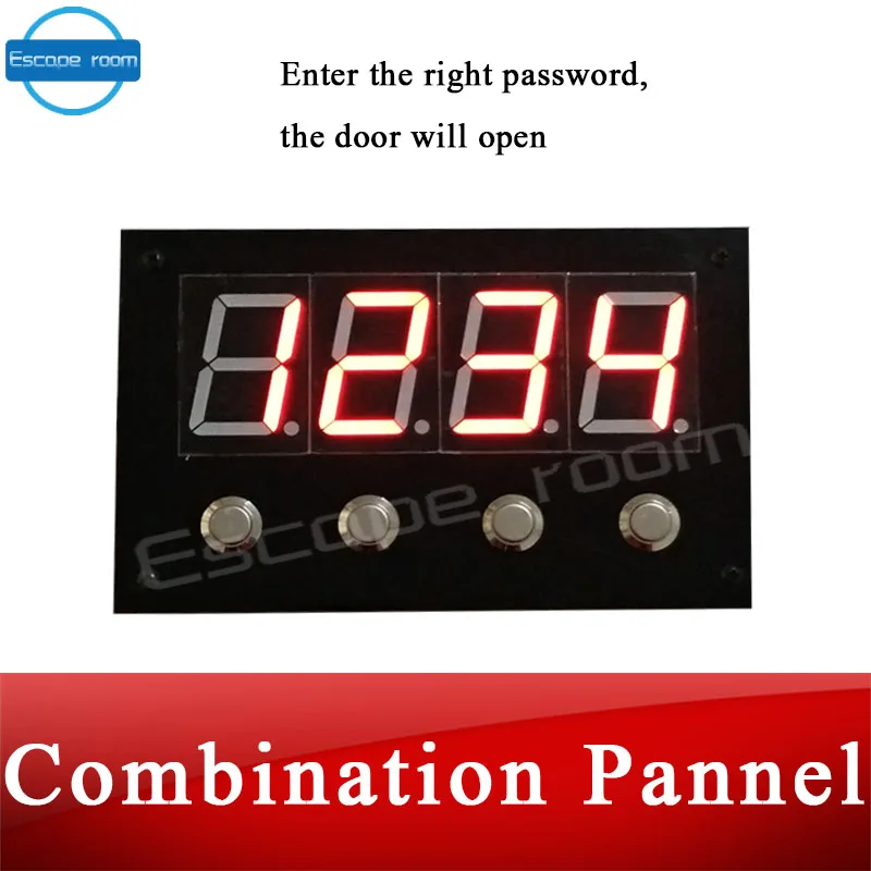 

digital board Real life escape room game prop combination buttons panel for escape mysterious room adventure game props