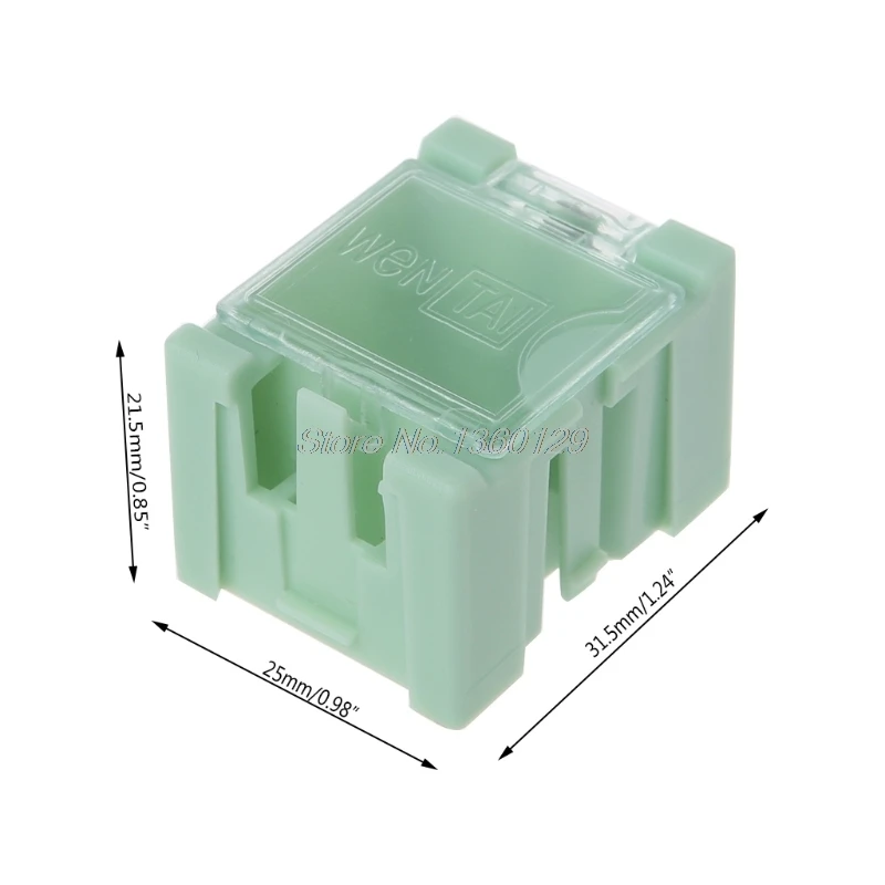 50 unids/set SMD SMT componente electrónico contenedor Mini cajas de almacenamiento kit 50 unids/set SMD SMT componente electrónico contenedor Mini cajas de almacenamiento kit