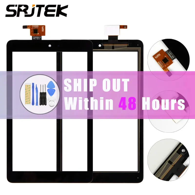 Srjtek для Dell T02D Venue 8 3830 сенсорный экран дигитайзер Стеклянные линзы запасные части