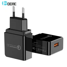 DCAE Quick Charge 3,0 USB зарядное устройство QC3.0 QC Быстрая зарядка EU US Plug дорожное настенное зарядное устройство для мобильного телефона для iPhone samsung Xiaomi