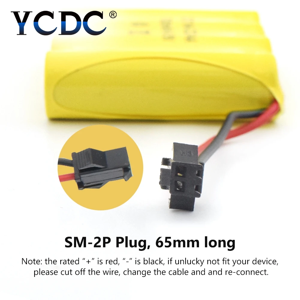 1/2/4/8x Батарея пакет SM Американская классификация проводов 2р штепсельная Вилка для внедорожного автомобиля рок грузовик на гусеничном ходу автомобиля игрушки 4,8 аккумуляторы Ni-Cd Ni 700mAh AA Rechagreable батареи