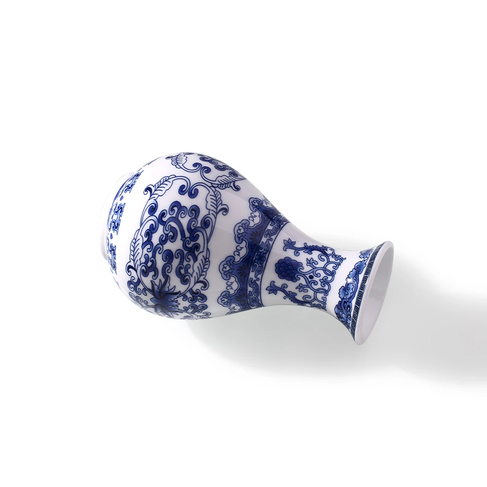 Винтажный Декор для дома керамическая вазы Китайский голубой и белый фарфор с узором