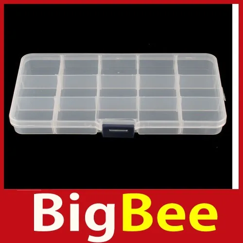 popular bigbee Adjustable 15 Compartment Plastic Storage Box Jewelry Earring Tool Container Hot Brand New | Дом и сад