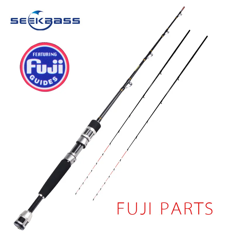 

SEEKBASS Black Snapper fishing rod 1.25m raft rod Black bream soft tip spinning fishing rod FUJI guides reel seat