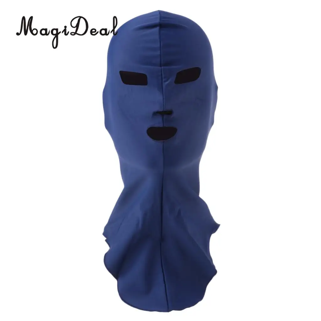 MagiDeal Men Women Snorkeling Swim Cap Sun Protection UV Rash Guard Full Face Mask Head Neck Cover Swimming Headwear