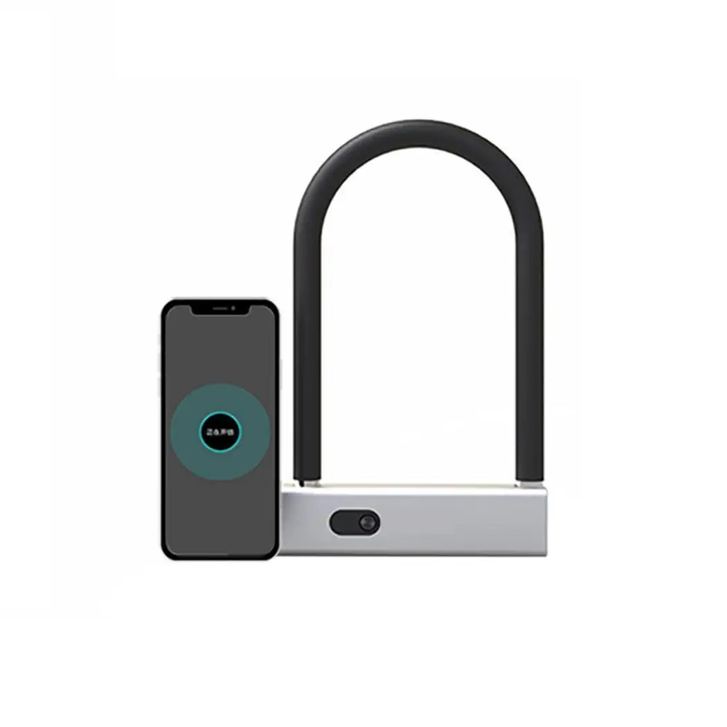 

Durable U Shape Bluetooth Smart Lock Lithium Battery About 2S Anti-theft Bike, Motorcycle, Door Lock Bike Lock