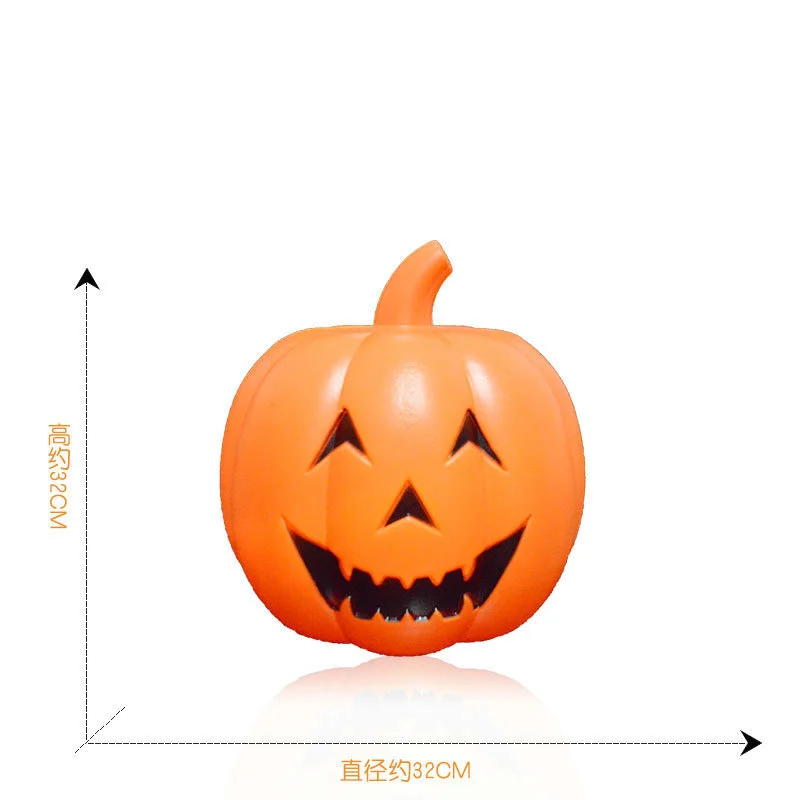 

Halloween Colorful Luminous Voice-activated Pumpkin Ornaments Scene Layout Large 32 Cm Luminous Ghost Called Pumpkin Decoration