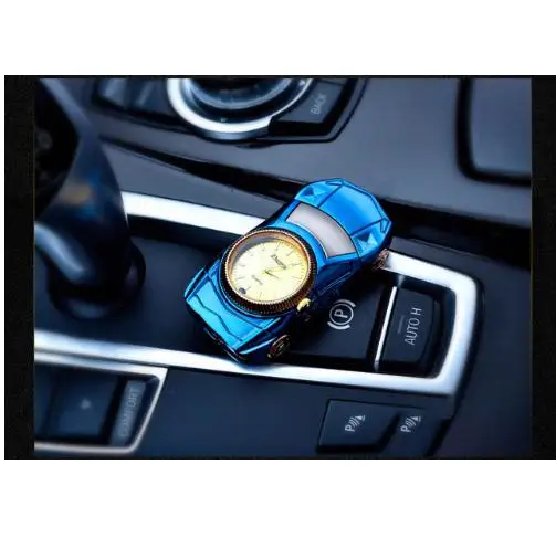 Вольфрамовая турбо-зажигалка, трансформирующаяся Автомобильная сигаретная зажигалка, плазменная usb-зажигалка, перезаряжаемая, светодиодный, ветрозащитная, электрическая зажигалка - Цвет: blue