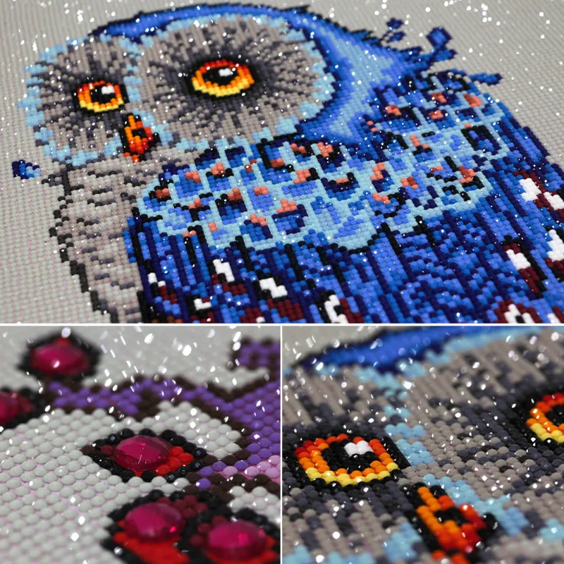 Full Diamond Embroidery Animal Owl 5D Diamond Painting Cross Stitch 3D