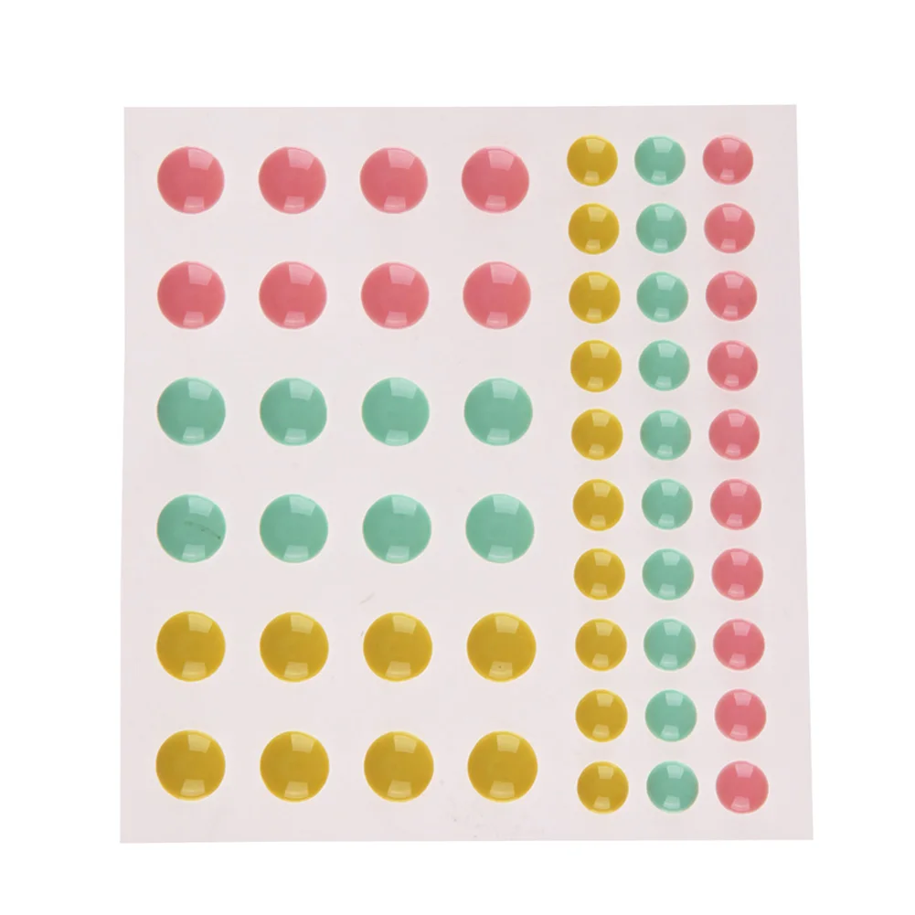 

Sugar Sprinkles Enamel Dots Self Adhesive Resin Sticker for Scrapbooking/ DIY Crafts Card Making Decoration