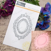 Çiçek Oval Metal Kesme Ölür Şablonlar için DIY Scrapbooking/fotoğraf albümü Dekoratif Kabartma kendi başına yap kağıdı Kart Yapımı Proje B052