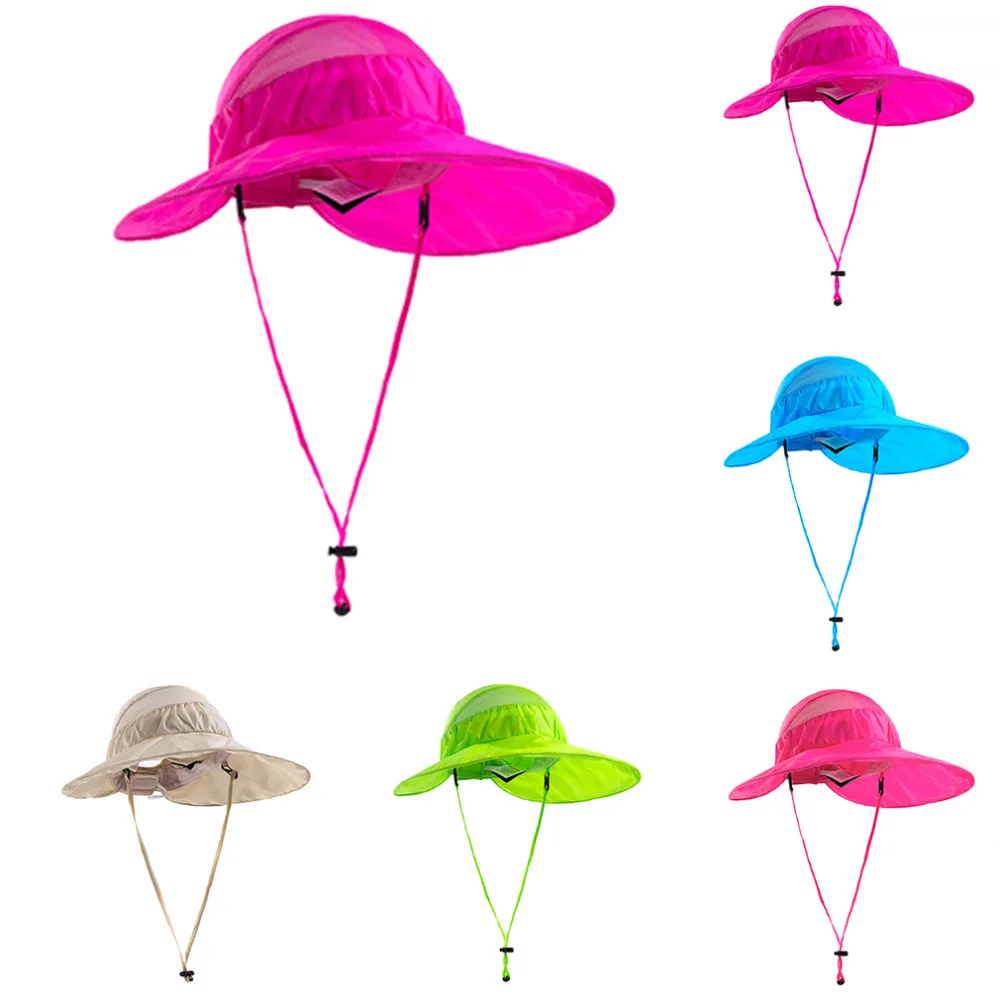 جديد الصيد المشي الصيف قبعة واقية من الشمس الأشعة فوق البنفسجية حماية 5 الألوان المتاحة الشمس المأوى