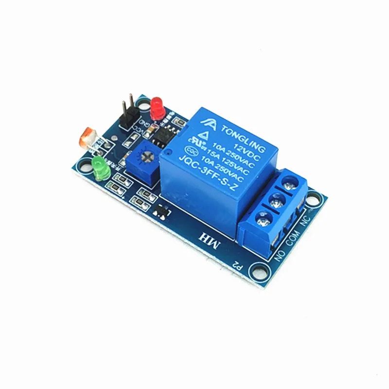 12V Photosensitive resistance relay module Optical control switch Light seeking module light detection For arduino