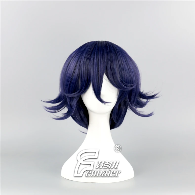 Парик для косплея Danganronpa V3: Killing Harmony Ouma Kokichi Короткий прямой парик из аниме мужчин