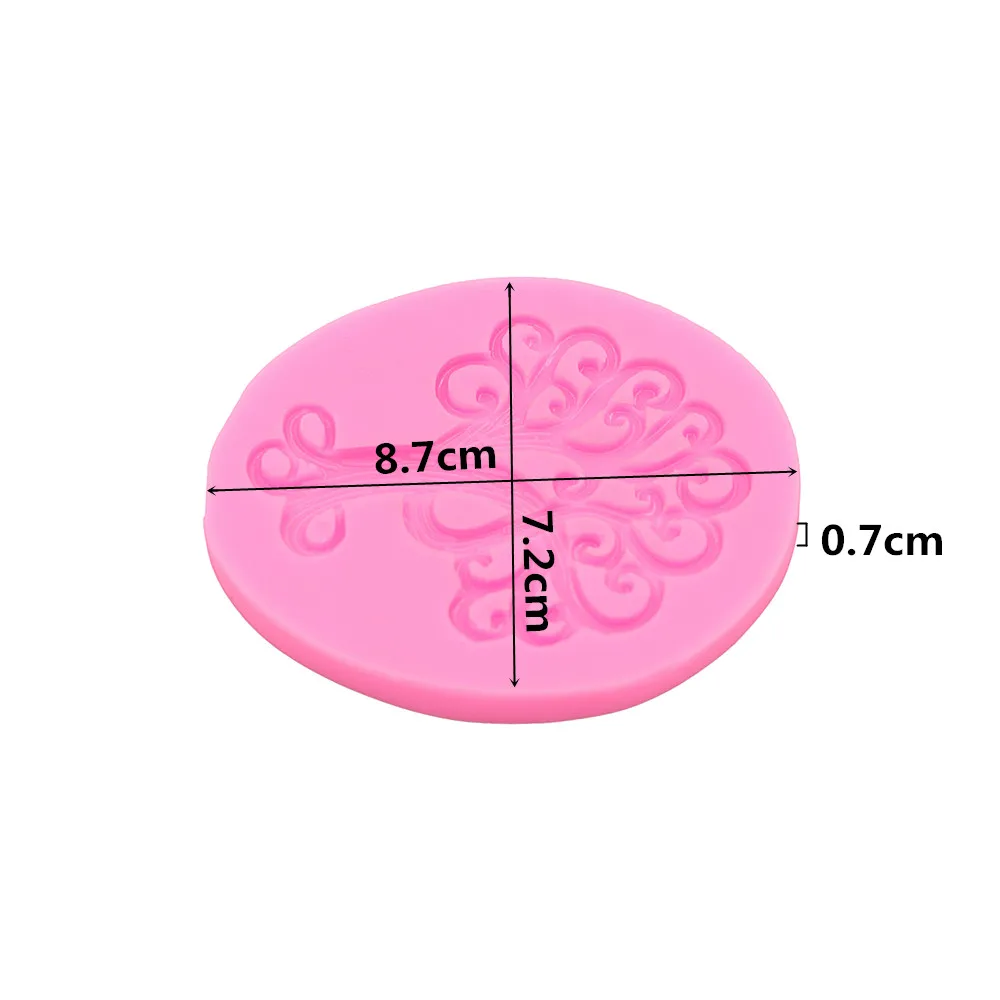 Посадки деревьев поворота сахар торт Мягкие силиконовые формы украшение для торта, десерта штамповый шоколад процесса выпечки формы DIY Инструменты для выпечки небольших инструментов