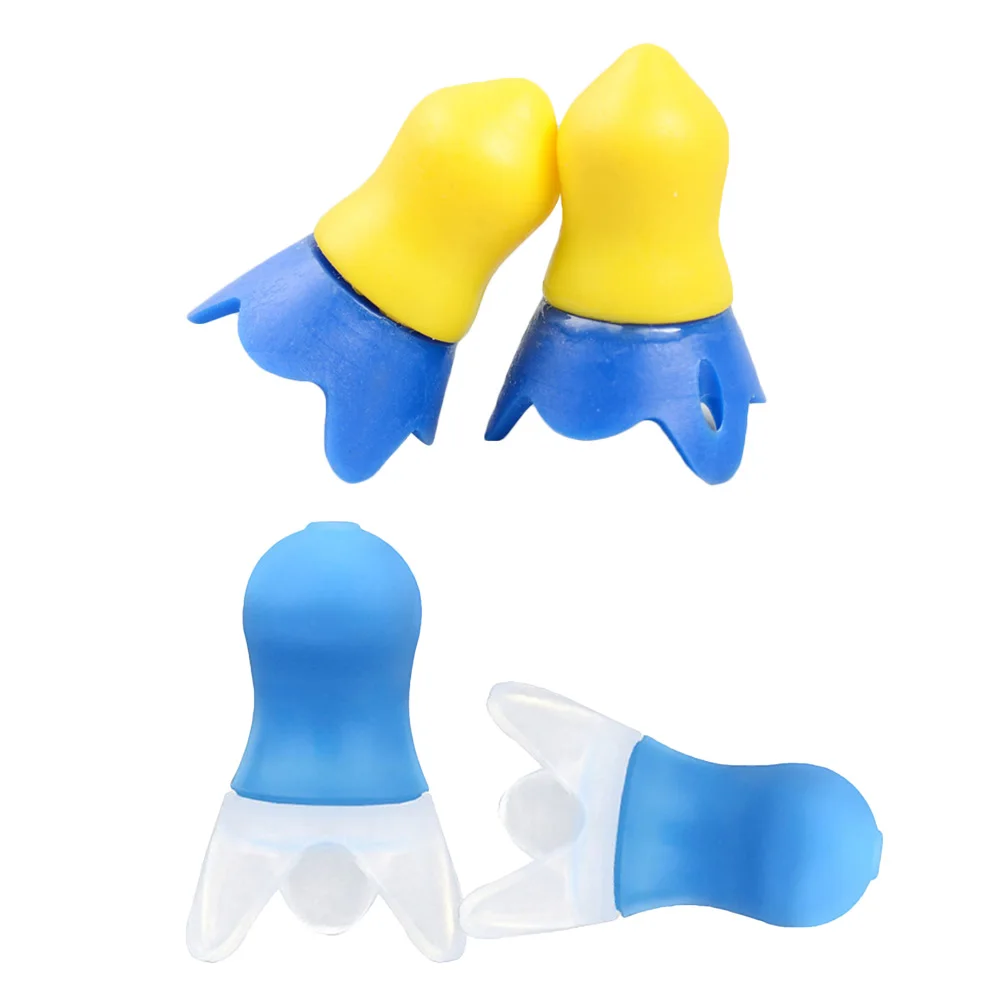 2 пары Профессиональный самолет затычки для ушей полета помощи ушной раковины аксессуары для путешествий(синий